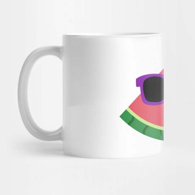 Cool Watermelon with Purple Sunglasses by designminds1